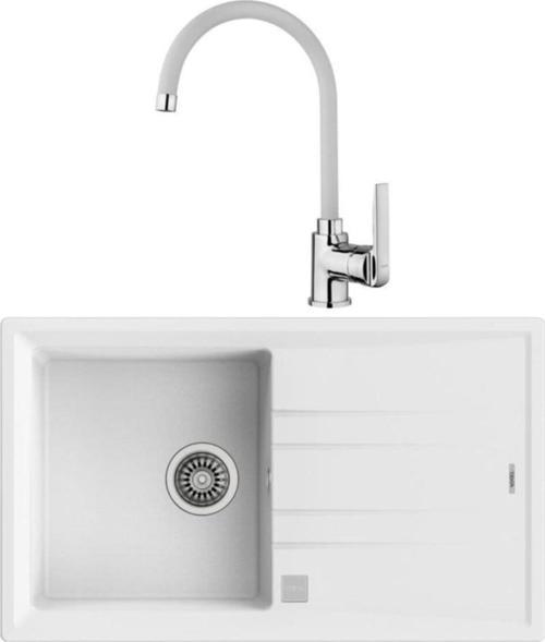Stone 50 B-tg Beyaz Evye, In 995 Fw Beyaz Armatür Seti