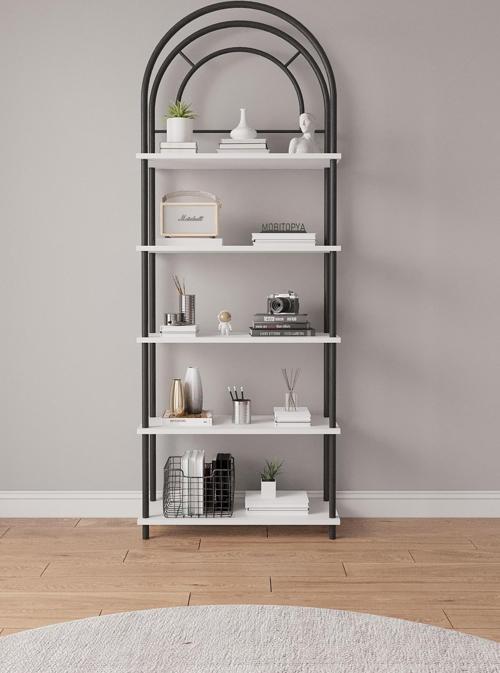Çevir Kur Dekoratif Çok Amaçlı Raf Dolap Beyaz 200*71*29 Cm