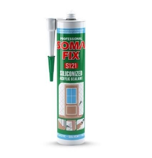 310 ml 500 gr Somafix Beyaz Silikonize Mastik Tam Gramajlı