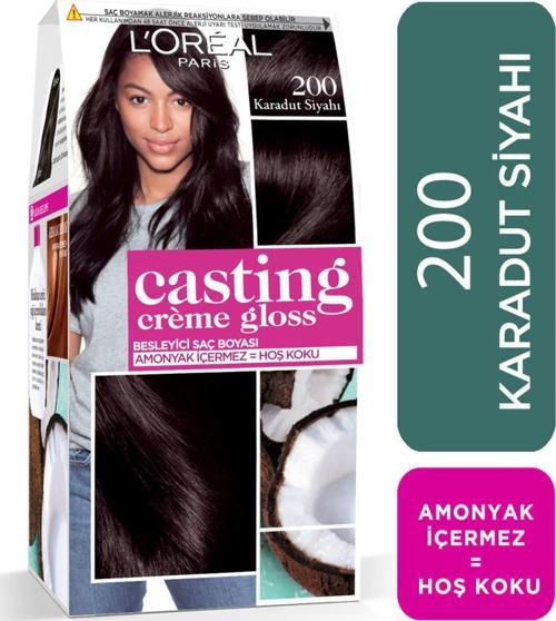 Casting Crème Gloss Saç Boyası - 200 Karadut Siyahı