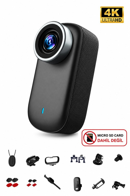 M11 Mini 4K Ultra HD WiFi Aksiyon Kamerası Geniş Açılı 1.5'' Ekranlı Manyetik Spor Kamerası