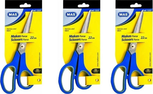 1222 Makas Force 220 Mm Paslanmaz Çelik - 3 Adet