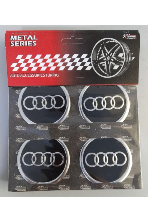 Audi Alüminyum Yapıştırma Jant Göbeği 4 Lü 60mm