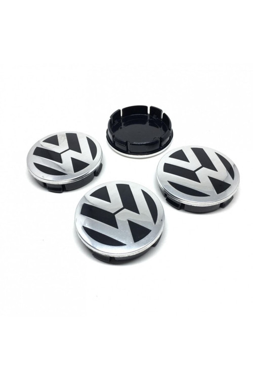 Volkswagen Jant Göbeği Sıvama Geçme Siyah 4'lü 60-55mm