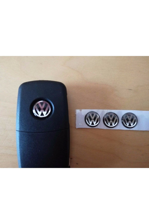 12 Mm Vw Caddy Tiguan Amarok 2 Adet Araç Anahtar Logo Amblemi