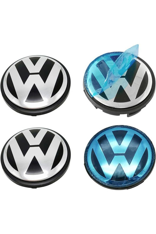 Volkswagen Jetta 2011 Sonrası Orjinal Tip Jant Göbeği 55-65mm Krom Anahtarlık