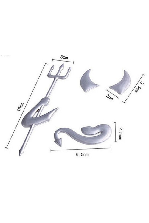 Şeytan Arma Otomobil Etiket Logo Stıckerı 3 D Tüm Markalara Uygundur
