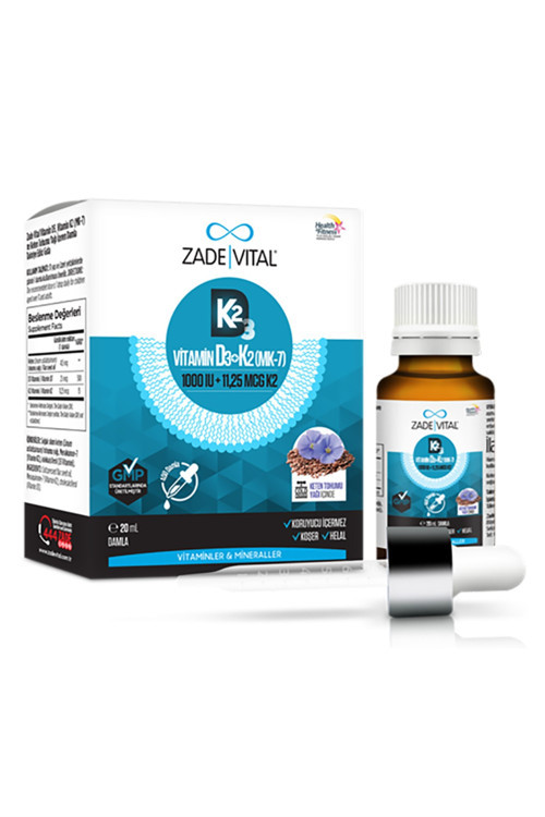 Vitamin D3K2 1000 IU Damla 20 ml