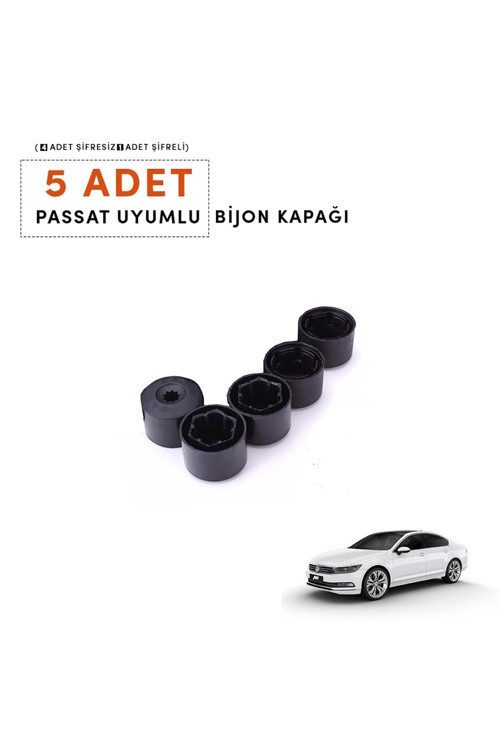 Passat 2006-2014 Bijon Kapağı (5 ADET) Şifresiz 1k0601173 Yazılı Üründür