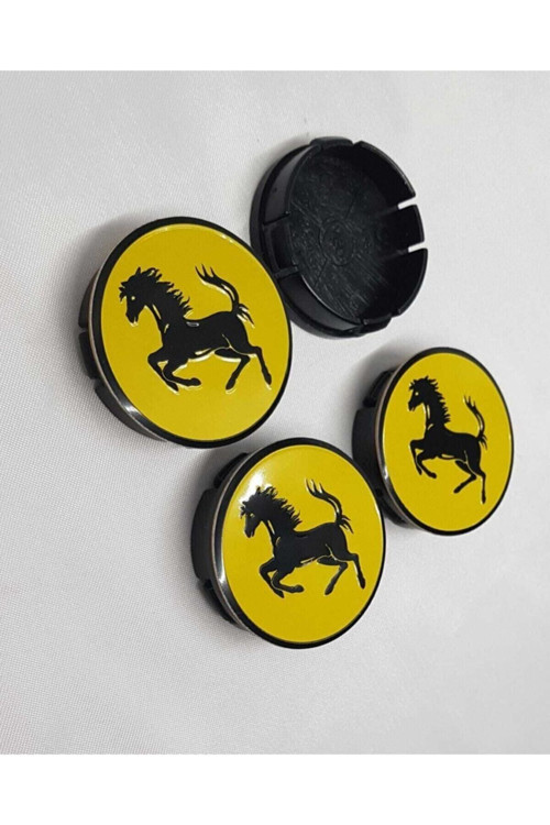 Jant Göbeği 65/60 60mm Yuva 4lü Set Sarı