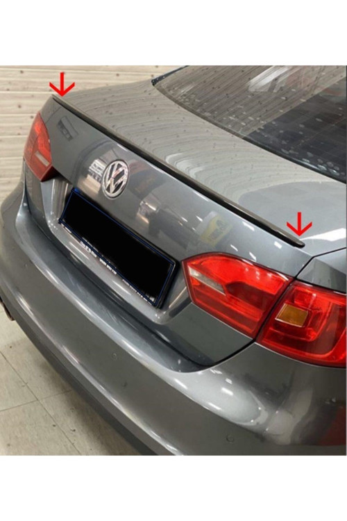 Spoiler Volkswagen 2012+ Bagaj Üzeri Çıta - Spoiler Pianoblack - Parlak Siyah + Çift Taraflı Bantlı