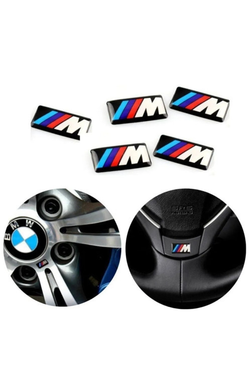 Bmw M Logo Jant Direksiyon Sticker (5 Adet)