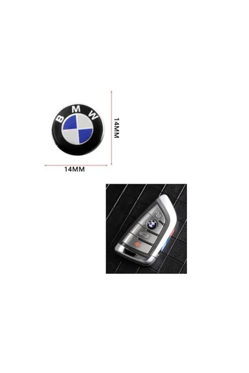 Bmw Uyumlu Anahtar Amblemi Logo Damla Etikettir 2 Adet 14mm
