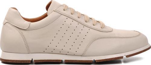 241338 Bej Hakiki Deri Erkek Günlük Ayakkabı