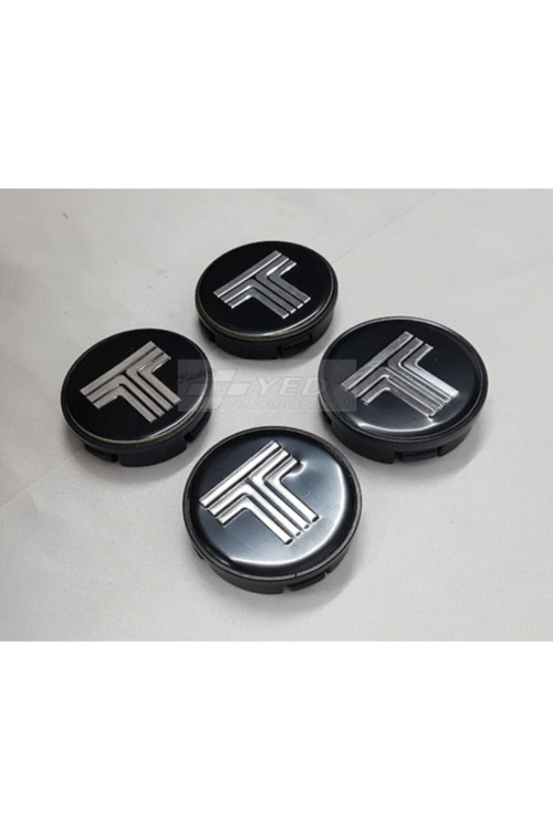 Tofaş Uyumlu 58/55 55mm Yuva 4'lü Set T Logolu Alüminyum Çelik Jant Göbeği