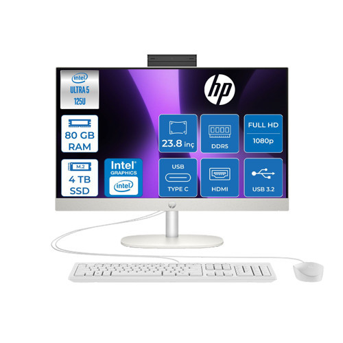 Proone 240 G10 Ultra 125U Mks 4.3ghz 80GB 4tb SSD Intel Graphics 23.8" Fhd 60hz Windows 11 Pro All In One Bilgisayar MD36TKETP28 + Zettausb