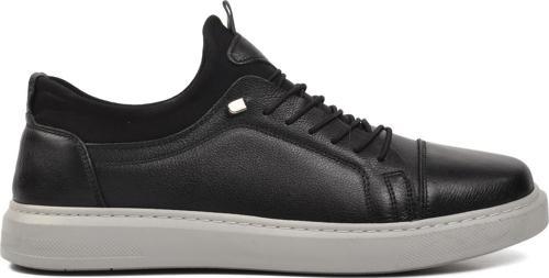 818 Siyah-Buz Hakiki Deri Erkek Günlük Ayakkabı