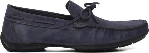 D7217 Lacivert Nubuk Hakiki Deri Erkek Günlük Ayakkabı