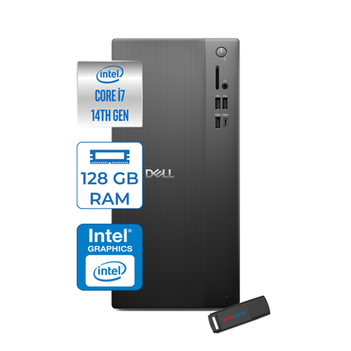 Tower Essential QVT1260 Intel® Core™ İ7-14700 128GB Ddr5 1tb SSD Intel® UHD Graphics 770 WIN11PRO Mini Tower Masaüstü Bilgisayar BTO014007P38+ZETTAUSBBELLEK