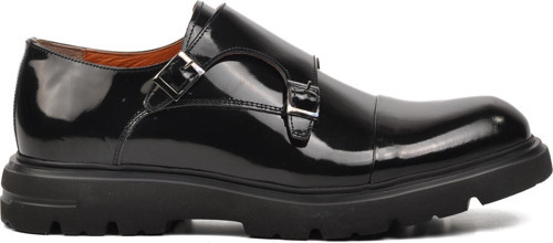 Premium 33284 Siyah Rugan Hakiki Deri Erkek Casual Ayakkabı