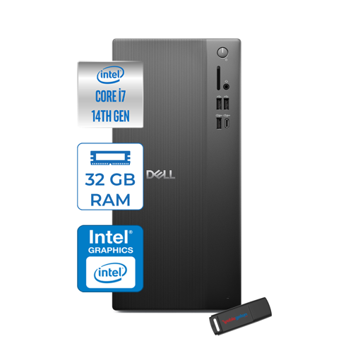 Tower Essential QVT1260 Intel® Core™ İ7-14700 32GB Ddr5 2tb SSD Intel® UHD Graphics 770 WIN11HOME Mini Tower Masaüstü Bilgisayar BTO014007H14+ZETTAUSBBELLEK