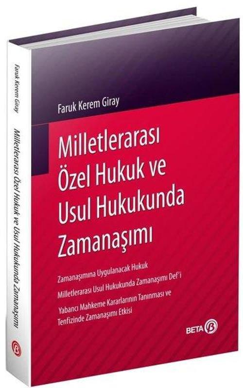 Milletlerarası Özel Hukuk ve Usul Hukukunda Zamanaşımı