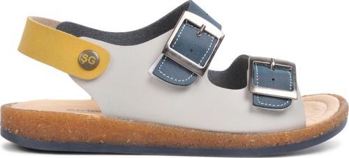 006 Lacivert-Bej-Hardal Comfort Erkek Çocuk Sandalet