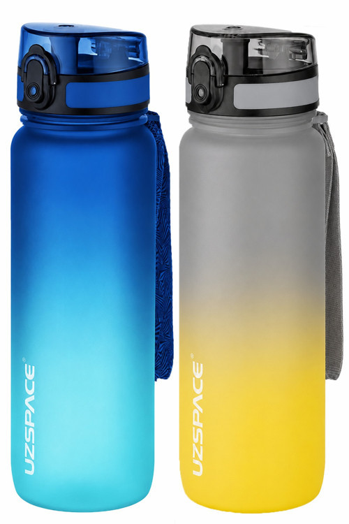 2'li Tritan Matara Seti 800 ml Çift Renk Softtouch FF Collection Tritan Su Matarası
