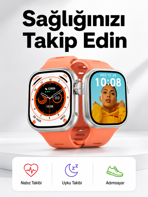 tekno Akıllı Saat Nabız Ölçebilen Yeni Nesil GPS ve Adımsayar Özelliği (Kopya) 2026