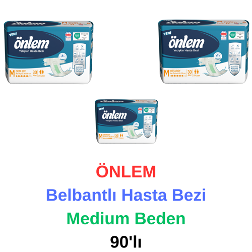 - Belbantlı Hasta Bezi Medium Beden 90'iı