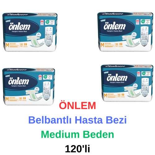 - Belbantlı Hasta Bezi Medium Beden 120'li