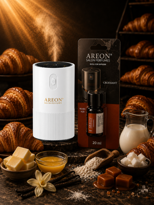 Aromatik Difüzör Beyaz (Pleksi) + Croissant