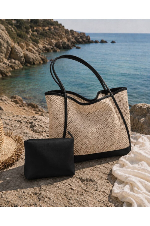 Summer Time Plaj Çantası + Değerli Eşya Çantası