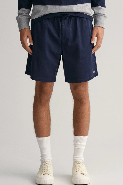 Men's Regular Fit Soft Canvas Bermuda Shorts Erkek Yumuşak Kanvas Bermuda Şort Lacivert