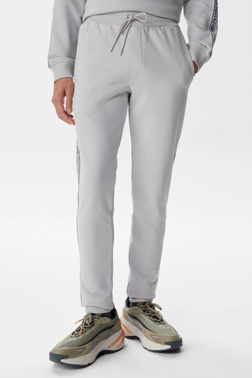 Relaxed Fit Pamuklu Baskılı Geniş Kesim Erkek Eşofman Altı Gri