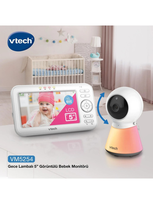 Uyarlanabilir Gece Lambalı 5’’ Görüntülü Bebek Monitörü - VM5254