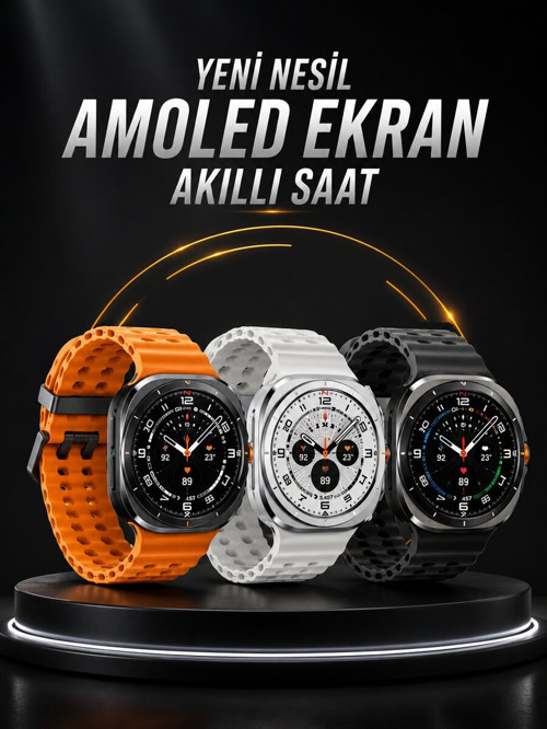 Tüm Telefonlara Uyumlu Akıllı Saat Uyku ve Sağlık Takibi Nabız Ölçer Adım s - EGECEN4633-8