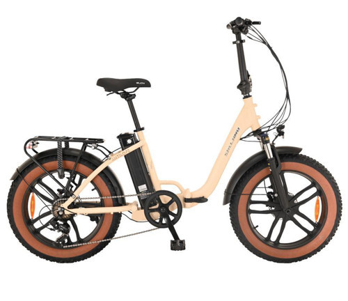Antılope 20" Jant Fat Bike 7 Vites Hidrolik Fren Elektrikli Katlanır Bisiklet Mat Siyah