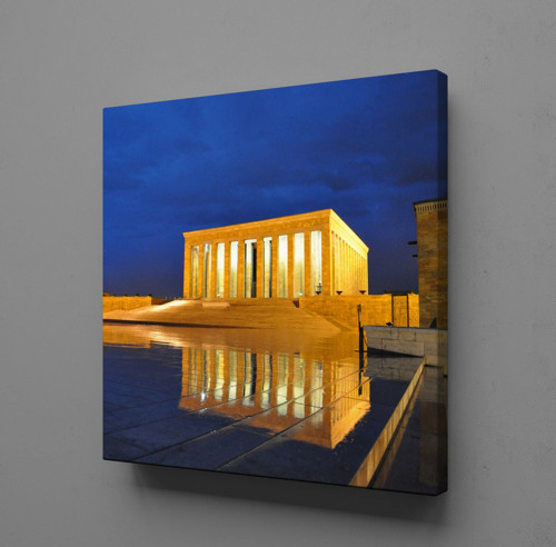 ANITKABİR AKŞAM TEMALI KANVAS TABLO 80x80cm