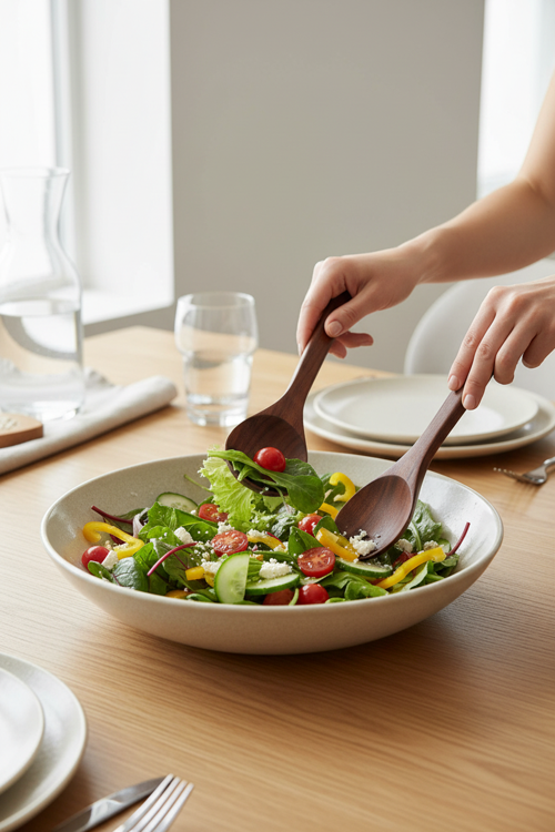 Akasya 2li Salata Kaşık Seti