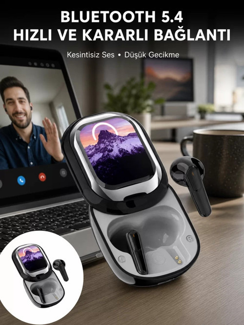 ® ENC Destekli Bluetooth 5.4 Kulaklık – EQ Ayarlı Akıllı Kutulu