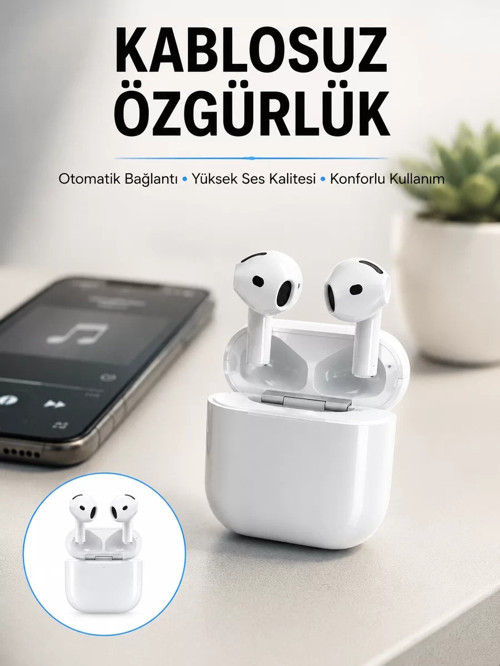 ® 4.Nesil Bluetooth Kulaklık Yüksek Ses Kaliteli Dokunmatik Kontrol Özellikli Yeni Nesil