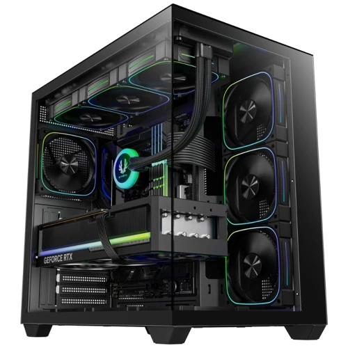 UT500 Black 850W 80+ Bronze PSU 4x120mm FRGB Fan ATX Temperli Cam Siyah Gaming (Oyuncu) Kasa