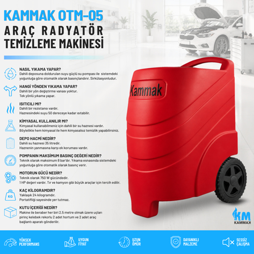 Otm-05 Oto Radyatör Temizleme Makinesi