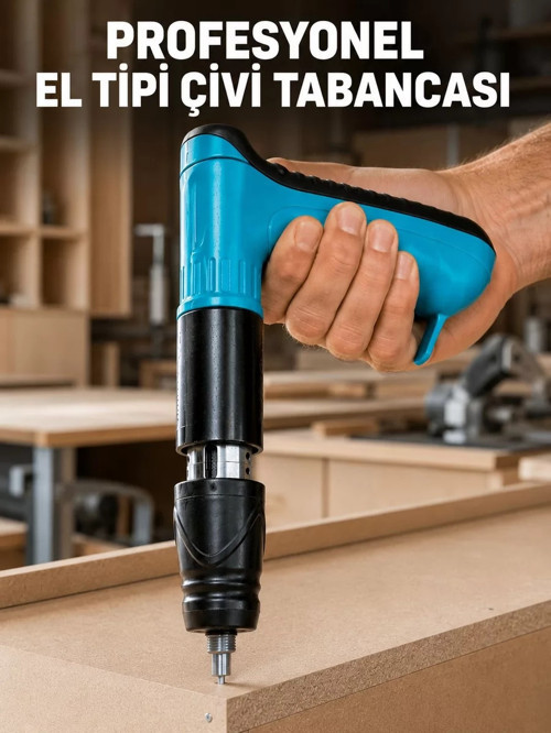 ® Profesyonel Manuel El Tipi Çivi Tabancası Ahşap Döşeme Montaj Aleti