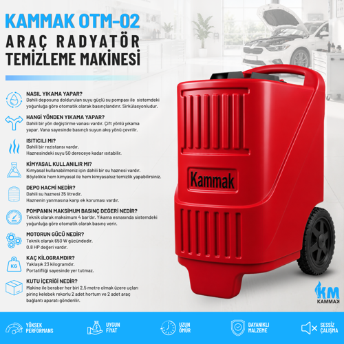 Otm-02 Oto Radyatör Temizleme Makinesi
