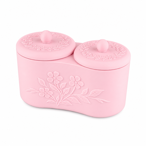 Makyaj & Takı Düzenleyici Saklama Kutusu 🌸💍 Dekoratif Kapaklı Organizer 💄✨ Ev, Banyo, Makyaj