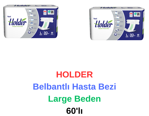 - Belbantlı Hasta Bezi Large Beden 60'lı