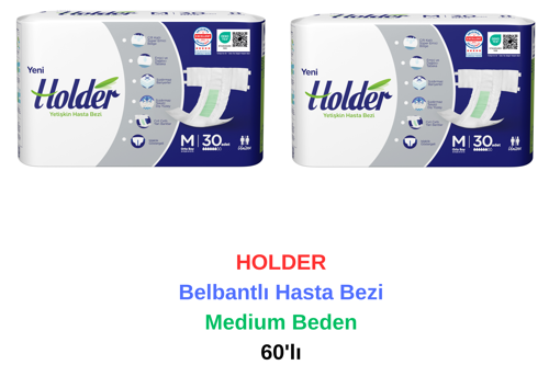 - Belbantlı Hasta Bezi Medium Beden 60'lı