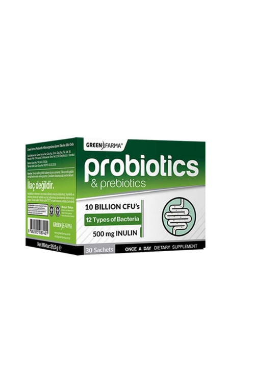 Green Farma Probiyotik & Prebiyotik (10 milyar) 30 Saşe